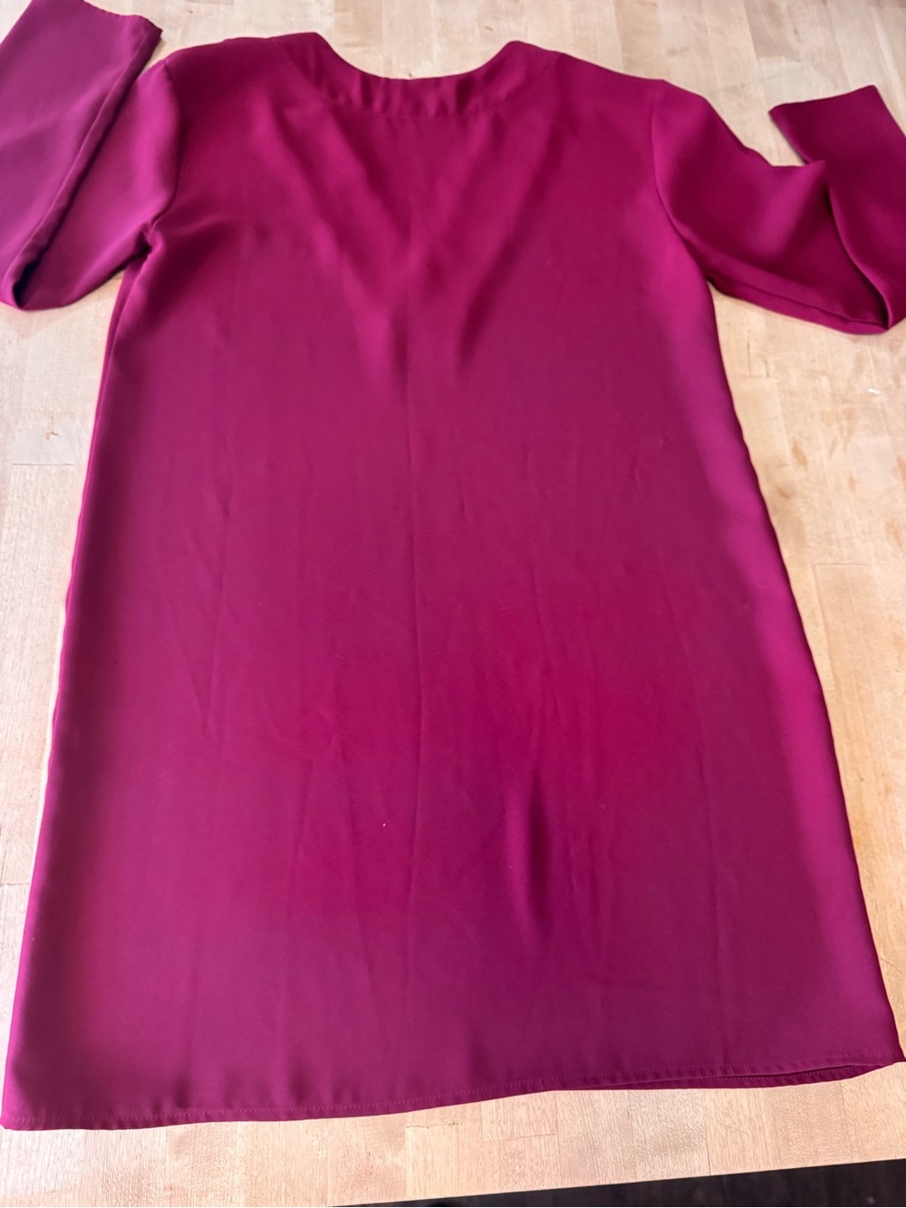 Amanda Uprichard Fuchsia v neck tunic Dress - Picture 6 of 9